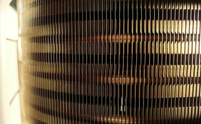 close up of an industrial air conditioner